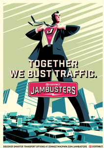 Helping jammed commuters help themselves campaign